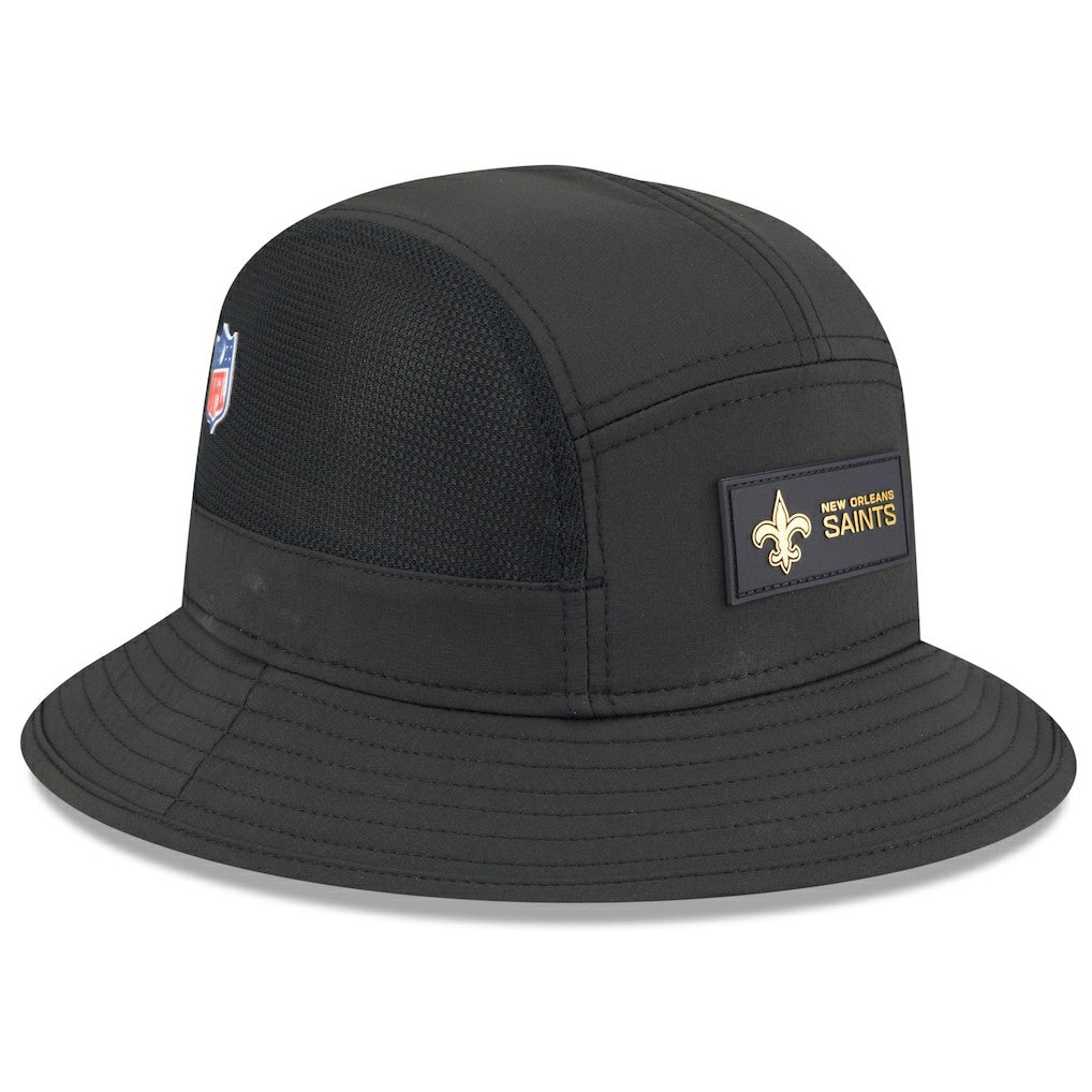 New Orleans Saints New Era 2025 Sideline Bucket Hat - Black - NFL