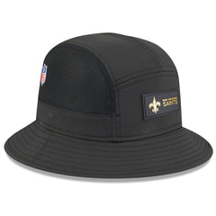 New Orleans Saints New Era 2025 Sideline Bucket Hat - Black - NFL