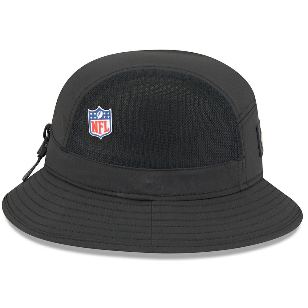 New Orleans Saints New Era 2025 Sideline Bucket Hat - Black - NFL