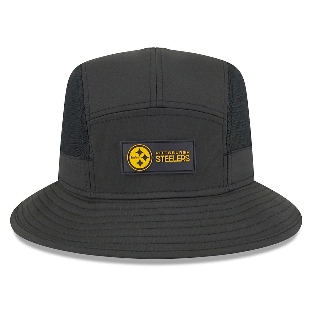 Pittsburgh Steelers New Era 2025 Sideline Bucket Hat - Black - NFL