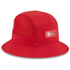 San Francisco 49ers New Era 2025 Sideline Bucket Hat - Scarlet - NFL