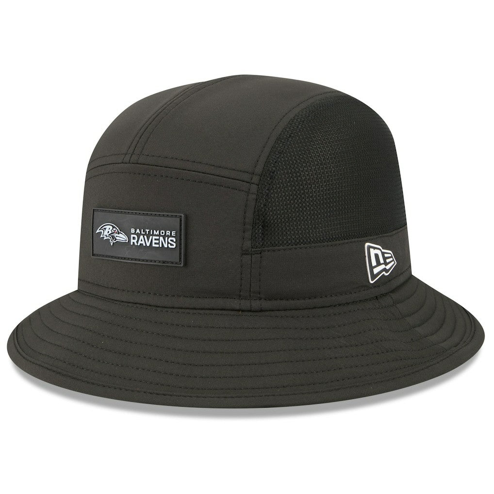 Baltimore Ravens New Era 2025 Sideline Bucket Hat - Black - NFL