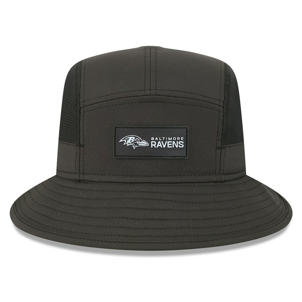 Baltimore Ravens New Era 2025 Sideline Bucket Hat - Black - NFL