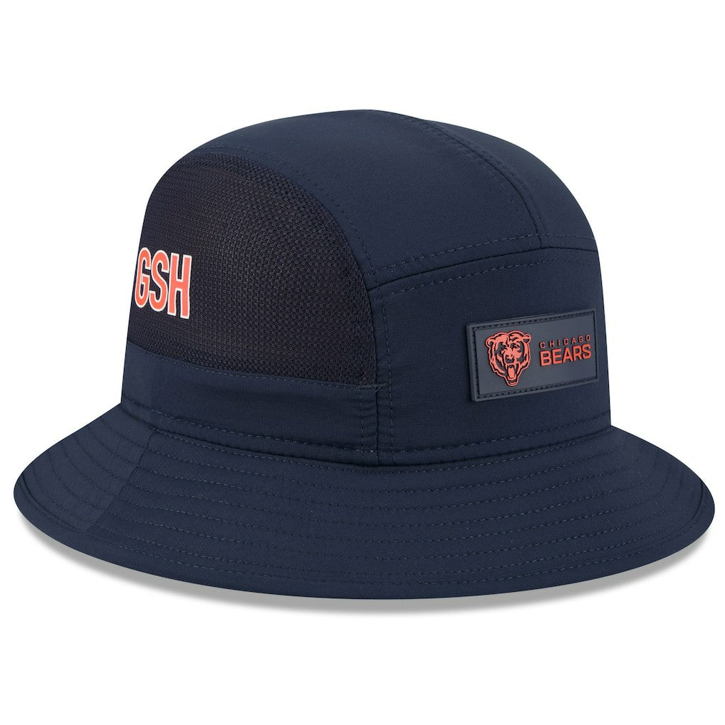 Chicago Bears New Era 2025 Sideline Bucket Hat - Navy - NFL