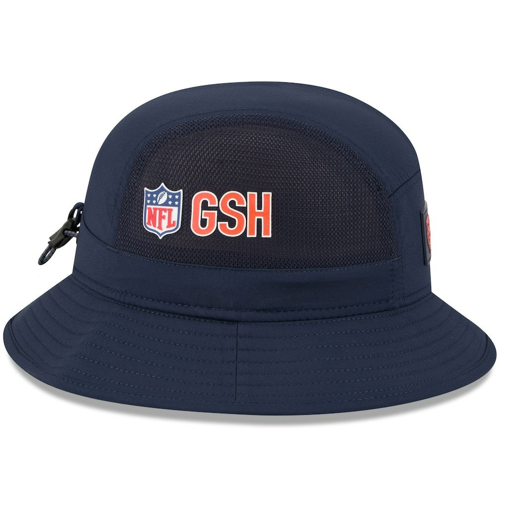 Chicago Bears New Era 2025 Sideline Bucket Hat - Navy - NFL