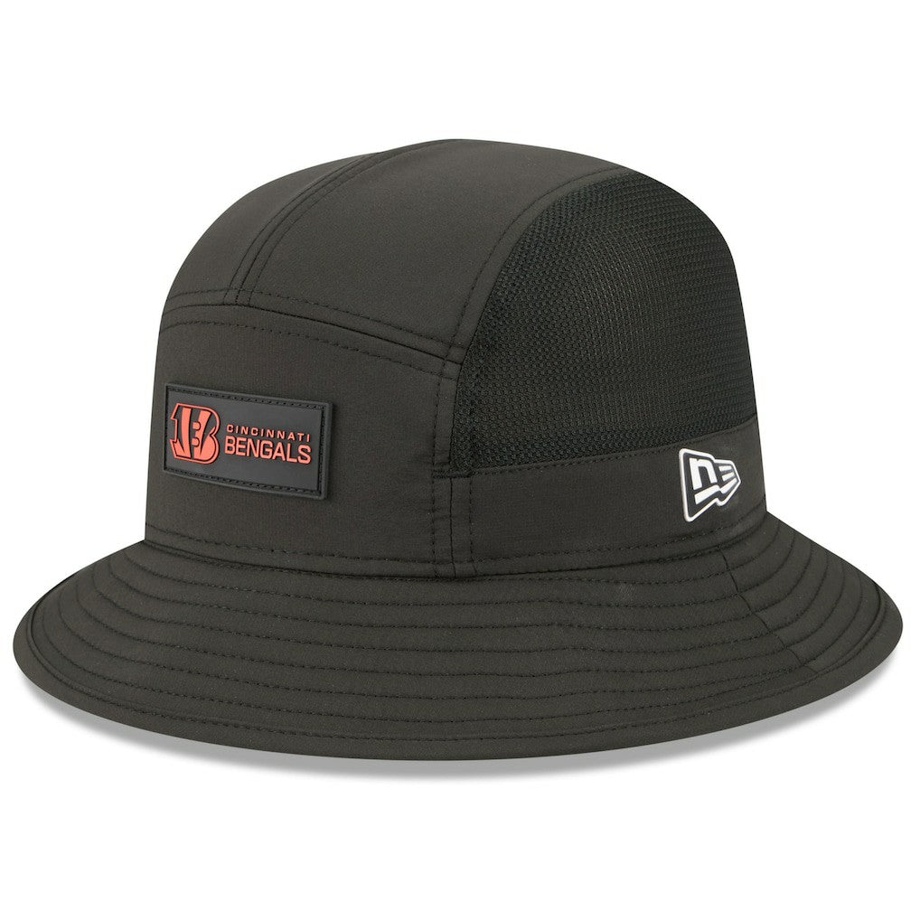 Cincinnati Bengals New Era 2025 Sideline Bucket Hat - Black - NFL
