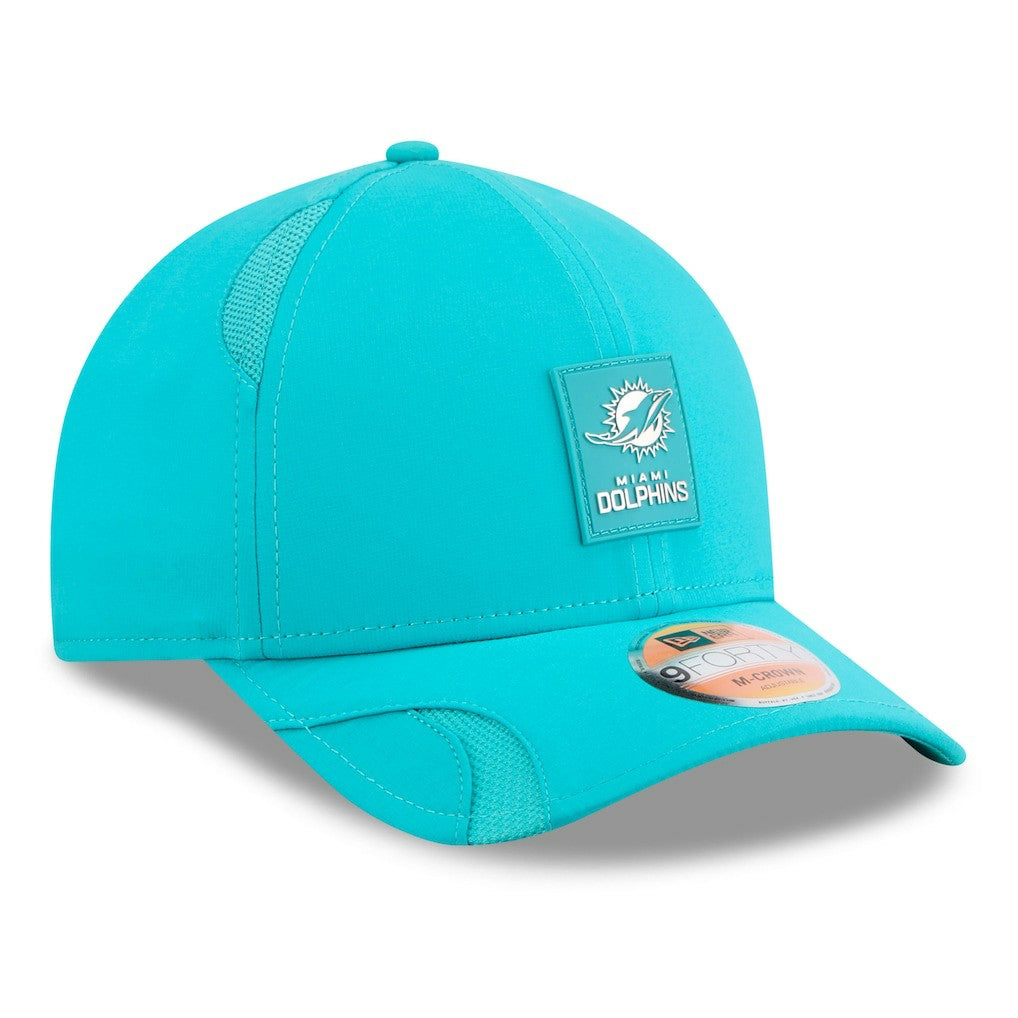 Miami Dolphins New Era Youth 2025 Sideline 9FORTY Adjustable Hat - Aqua - NFL