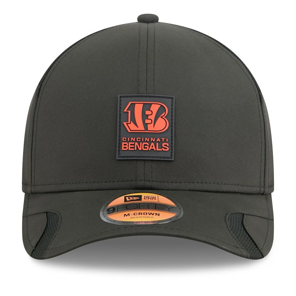 Cincinnati Bengals New Era Youth 2025 Sideline 9FORTY Adjustable Hat - Black - NFL