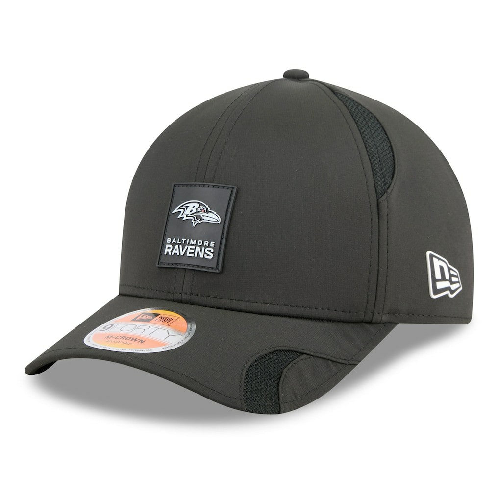Baltimore Ravens New Era Youth 2025 Sideline 9FORTY Adjustable Hat - Black - NFL