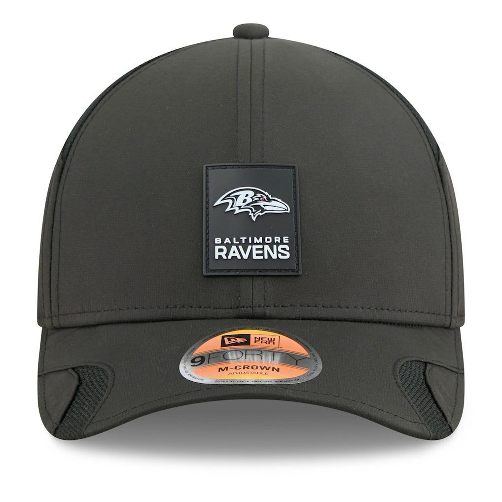 Baltimore Ravens New Era Youth 2025 Sideline 9FORTY Adjustable Hat - Black - NFL