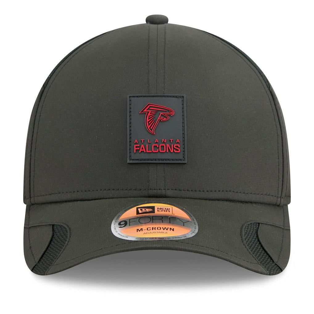 Atlanta Falcons New Era Youth 2025 Sideline 9FORTY Adjustable Hat - Black - NFL