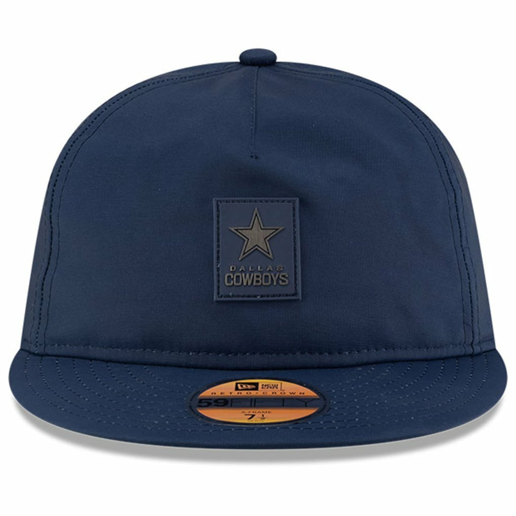 Dallas Cowboys New Era 2025 Sideline Retro Crown 59FIFTY Fitted Hat - Navy - NFL