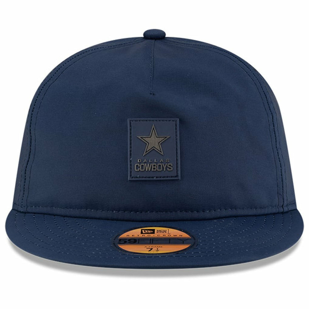 Dallas Cowboys New Era 2025 Sideline Retro Crown 59FIFTY Fitted Hat - Navy - NFL