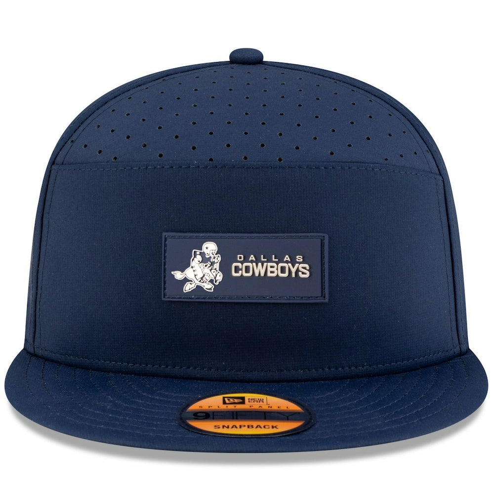 Dallas Cowboys New Era 2025 Sideline Throwback Split Panel 9FIFTY Snapback Hat - Navy - NFL