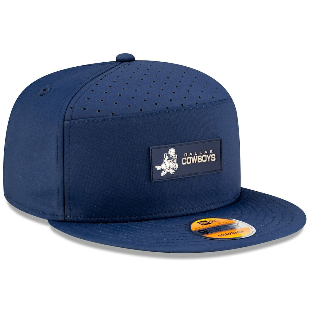Dallas Cowboys New Era 2025 Sideline Throwback Split Panel 9FIFTY Snapback Hat - Navy - NFL