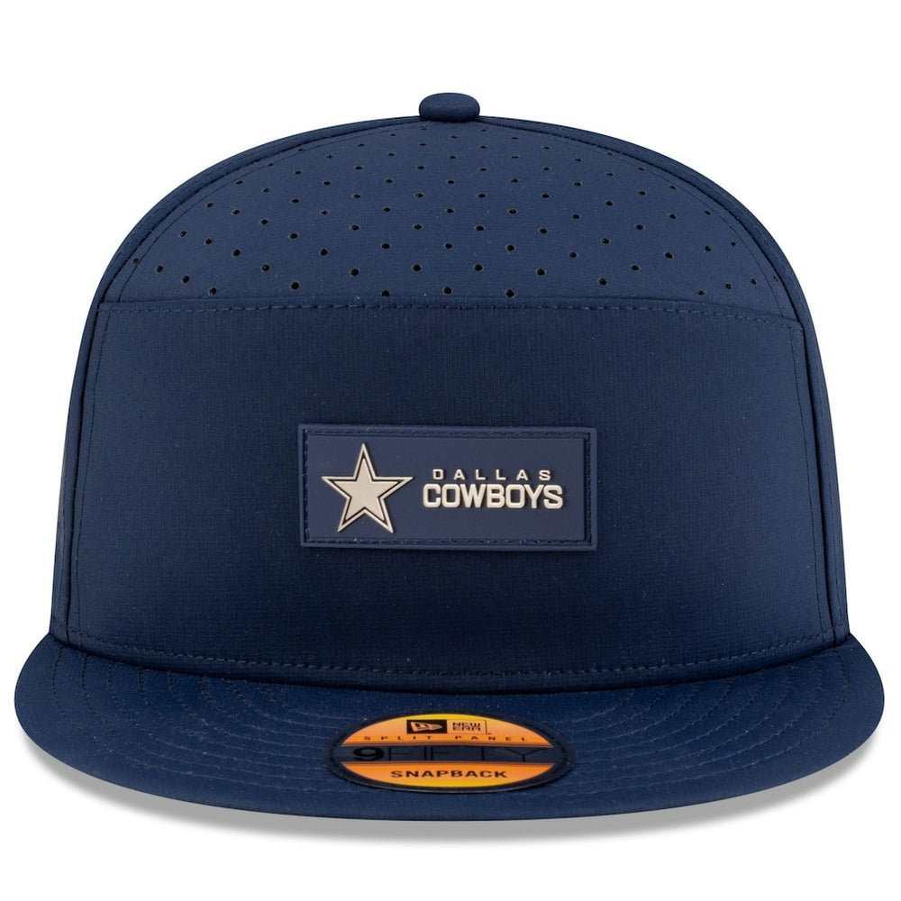 Dallas Cowboys New Era 2025 Sideline Split Panel 9FIFTY Snapback Hat - Navy - NFL