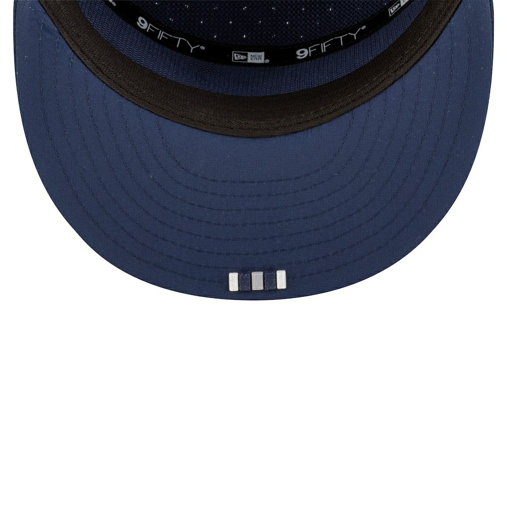Dallas Cowboys New Era 2025 Sideline Split Panel 9FIFTY Snapback Hat - Navy - NFL