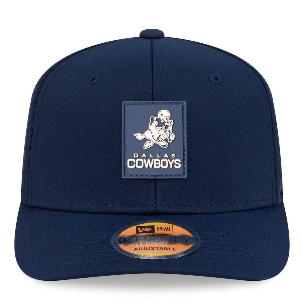 Dallas Cowboys New Era 2025 Sideline Throwback 9SEVENTY Trucker Adjustable Hat - Navy - NFL