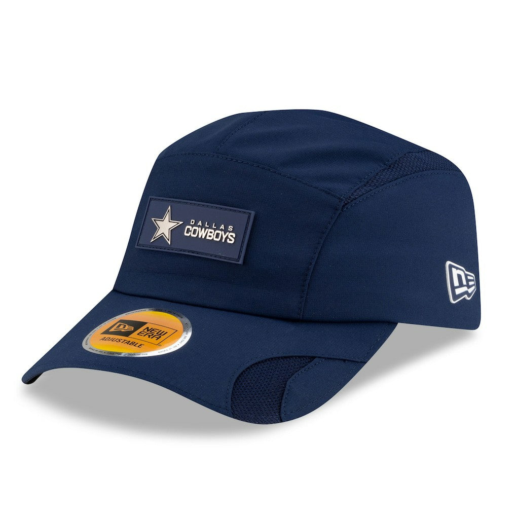 Dallas Cowboys New Era 2025 Sideline Runner Adjustable Hat - Navy - NFL