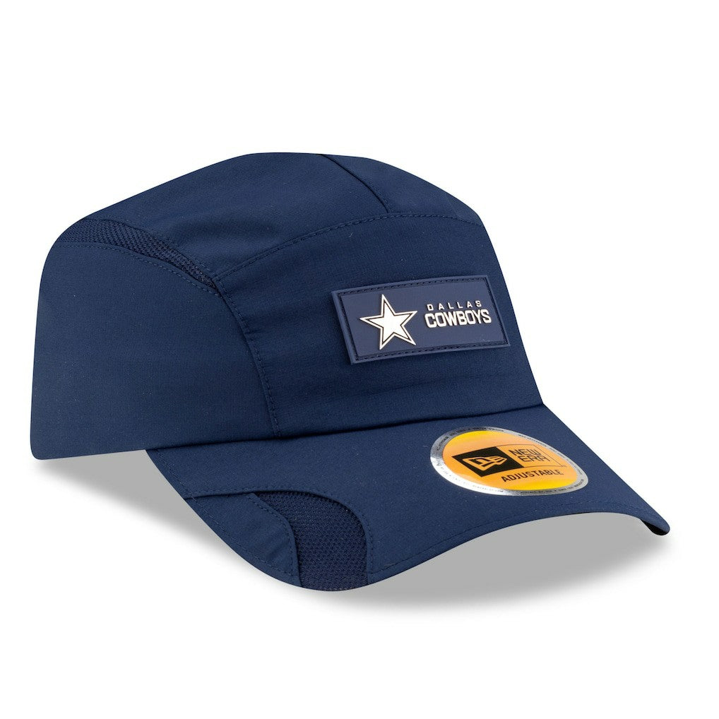 Dallas Cowboys New Era 2025 Sideline Runner Adjustable Hat - Navy - NFL