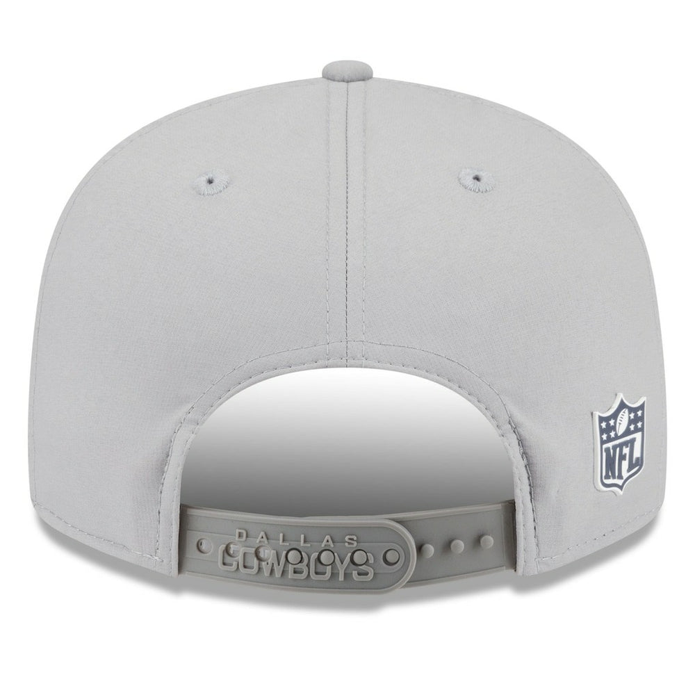Dallas Cowboys New Era 2025 Sideline Split Panel 9FIFTY Snapback Hat - Gray - NFL