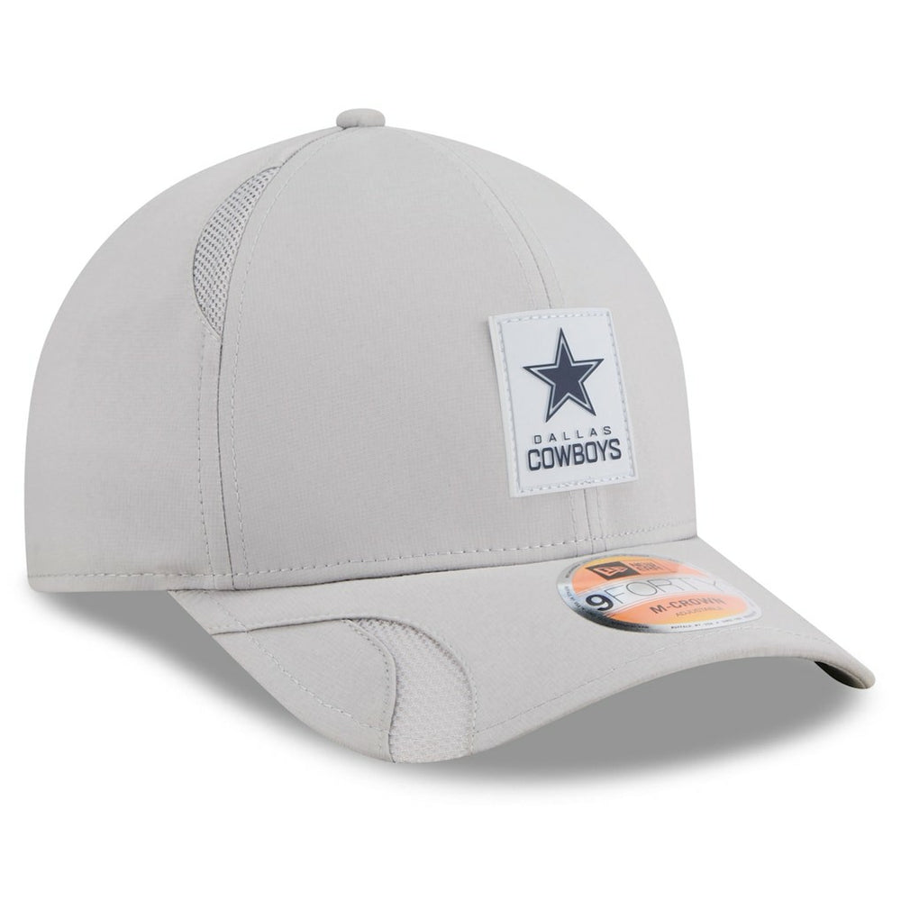 Dallas Cowboys New Era 2025 Sideline M-Crown 9FORTY Adjustable Hat - Gray - NFL