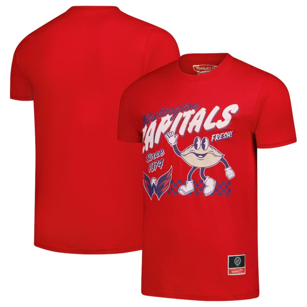 Washington Capitals Mitchell & Ness Local Food T-Shirt - Red | NHL sale