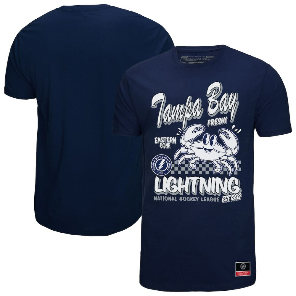 Tampa Bay Lightning Mitchell & Ness Local Food T-Shirt - Navy | NHL near me