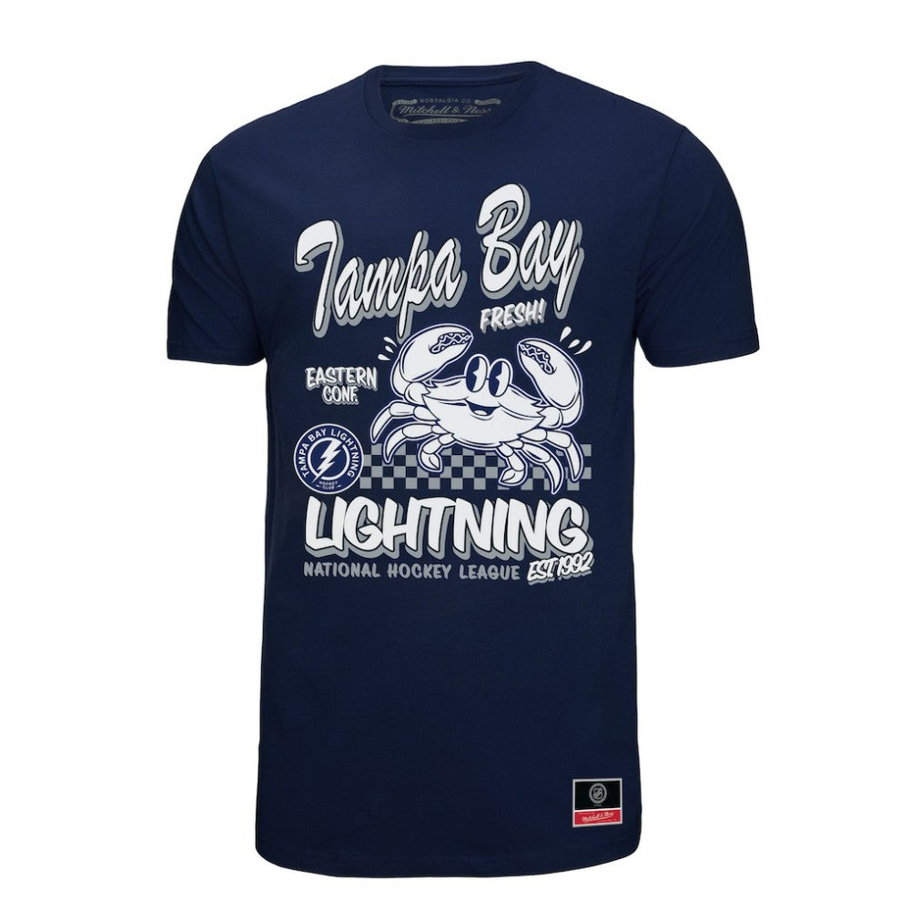 Tampa Bay Lightning Mitchell & Ness Local Food T-Shirt - Navy | NHL near me