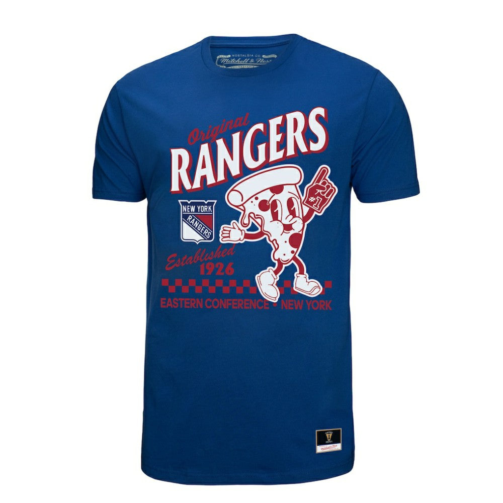 New York Rangers Mitchell & Ness Local Food T-Shirt - Blue | NHL on sale