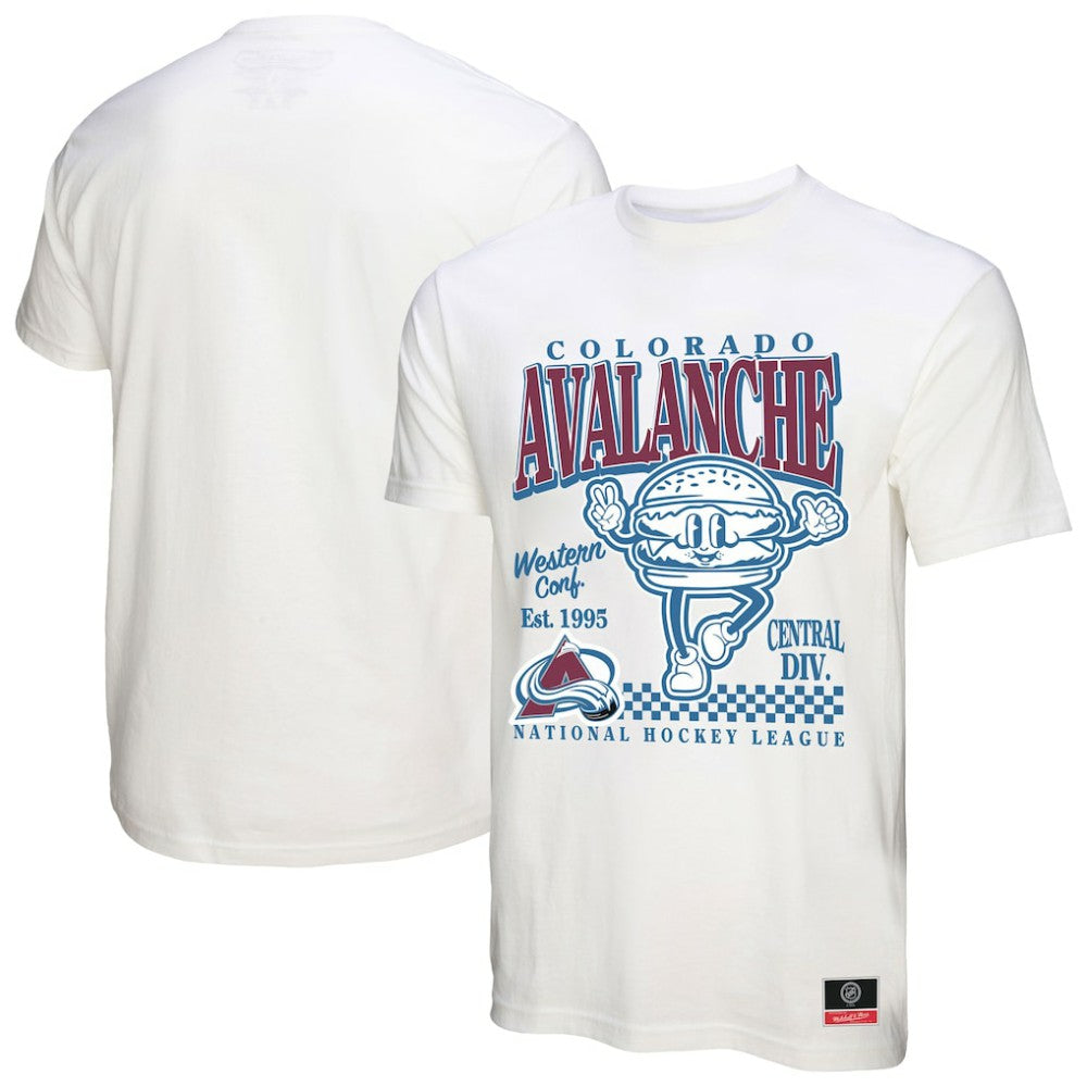 Colorado Avalanche Mitchell & Ness Local Food T-Shirt - White | NHL on sale