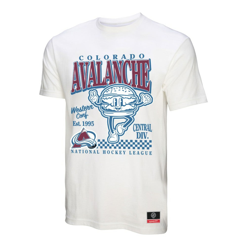 Colorado Avalanche Mitchell & Ness Local Food T-Shirt - White | NHL on sale