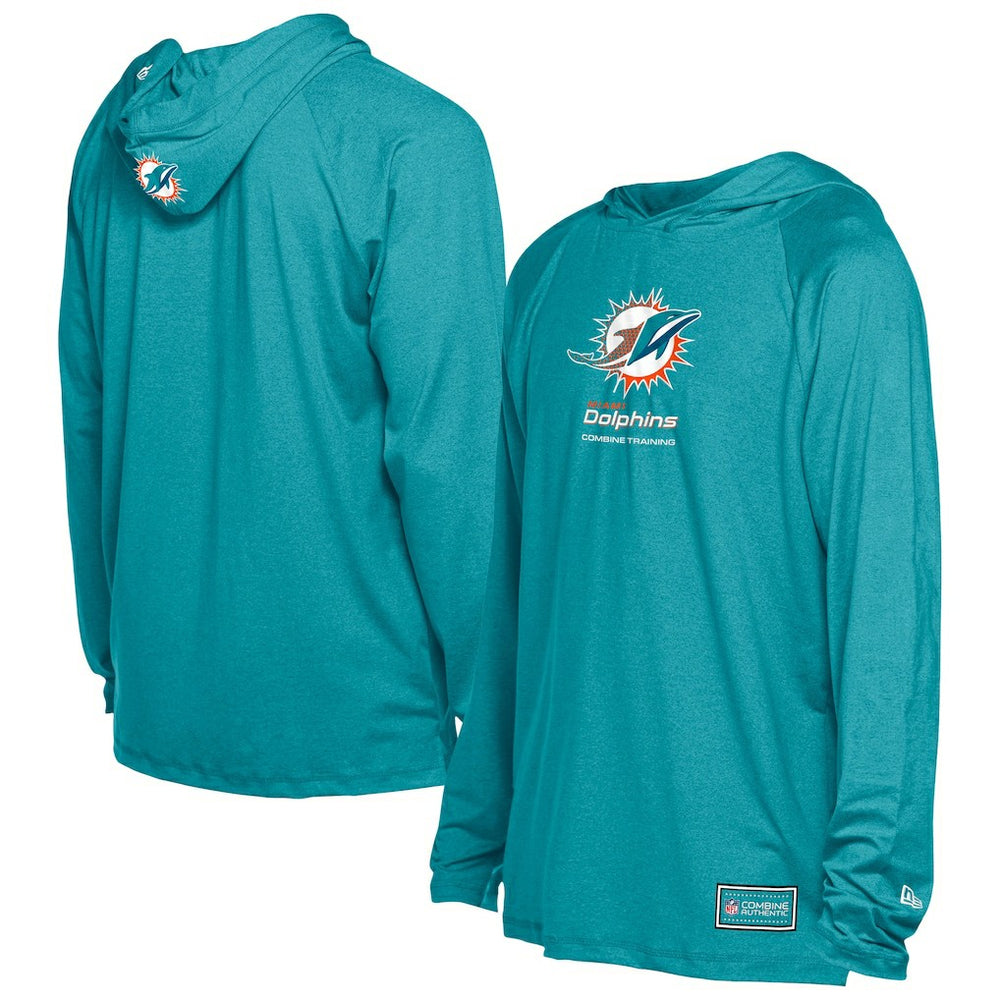 Miami Dolphins New Era Functional Fandom Hoodie - Aqua - NFL