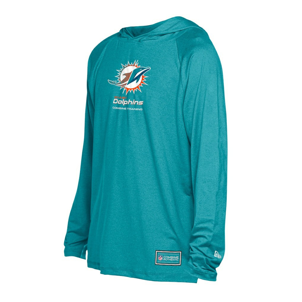 Miami Dolphins New Era Functional Fandom Hoodie - Aqua - NFL