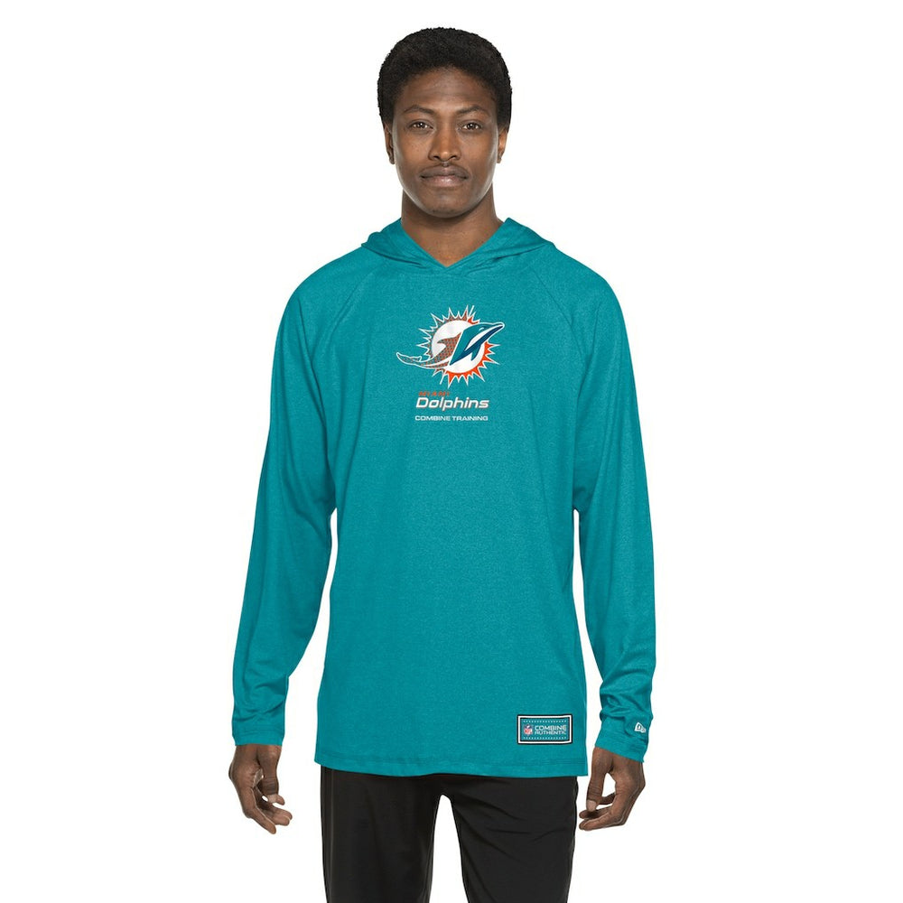 Miami Dolphins New Era Functional Fandom Hoodie - Aqua - NFL