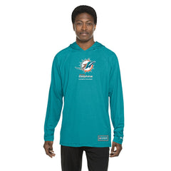 Miami Dolphins New Era Functional Fandom Hoodie - Aqua - NFL
