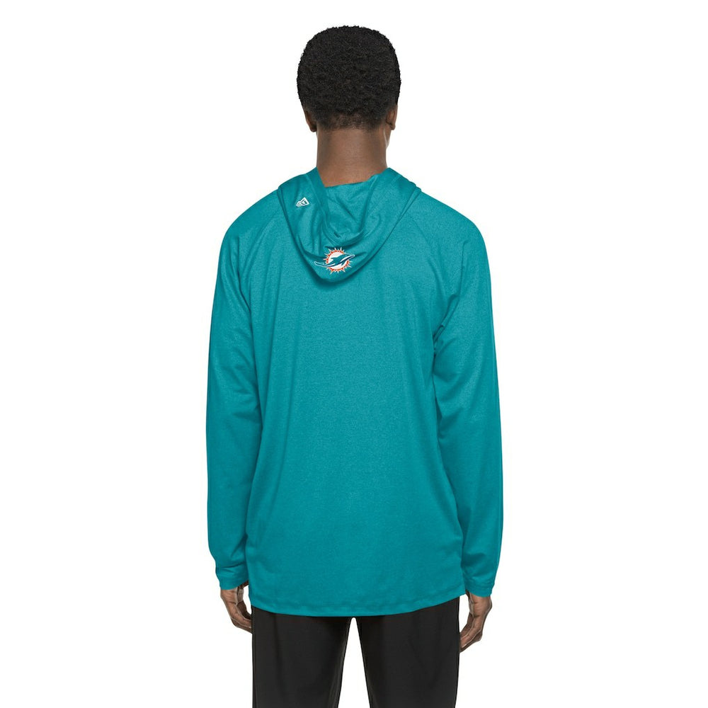 Miami Dolphins New Era Functional Fandom Hoodie - Aqua - NFL