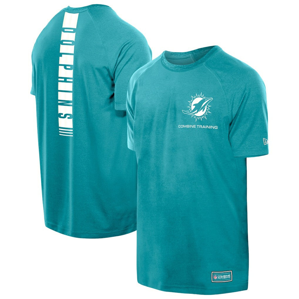 Miami Dolphins New Era Functional Fandom Reflective T-Shirt - Aqua - NFL