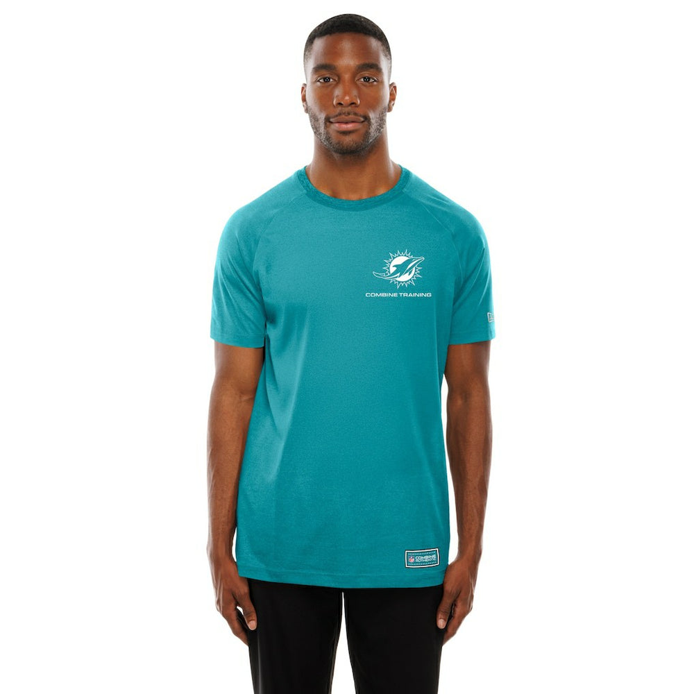 Miami Dolphins New Era Functional Fandom Reflective T-Shirt - Aqua - NFL