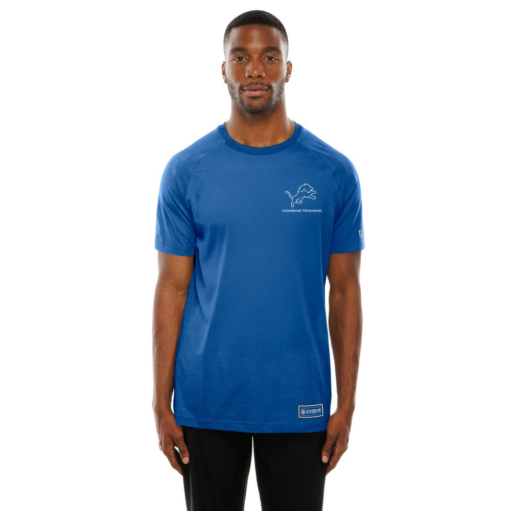 Detroit Lions New Era Functional Fandom Reflective T-Shirt - Blue - NFL