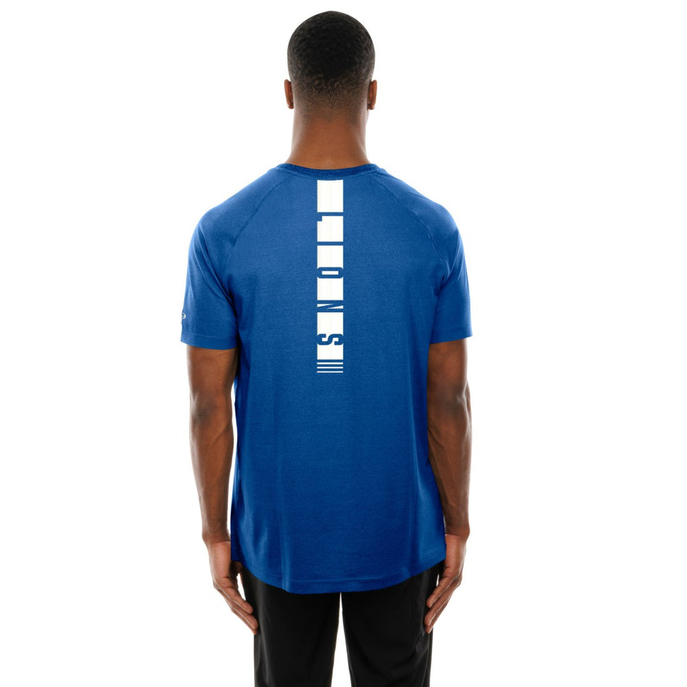 Detroit Lions New Era Functional Fandom Reflective T-Shirt - Blue - NFL