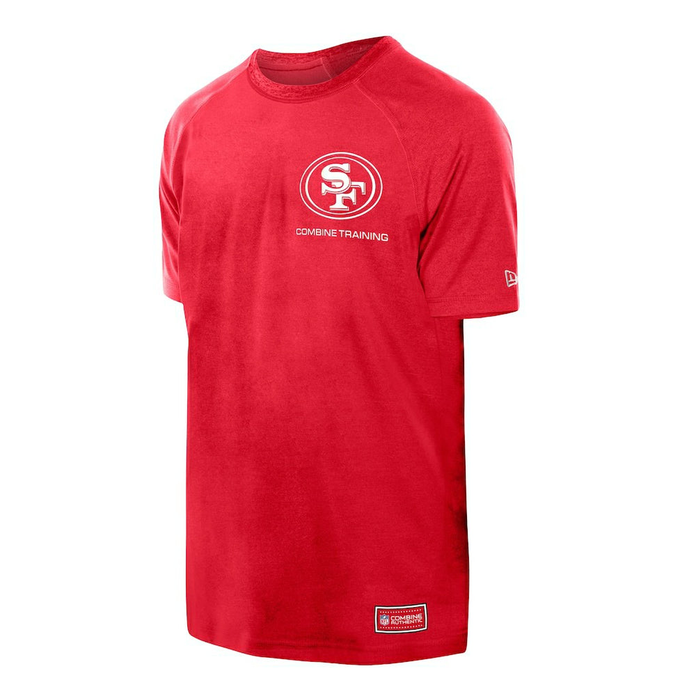 San Francisco 49ers New Era Functional Fandom Reflective T-Shirt - Scarlet - NFL