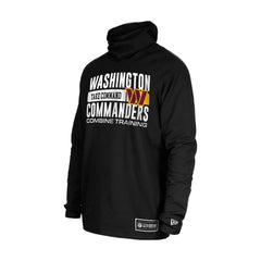 Washington Commanders New Era Functional Fandom Balaclava Helmet Stripe Tri-Blend Hoodie - Black - NFL