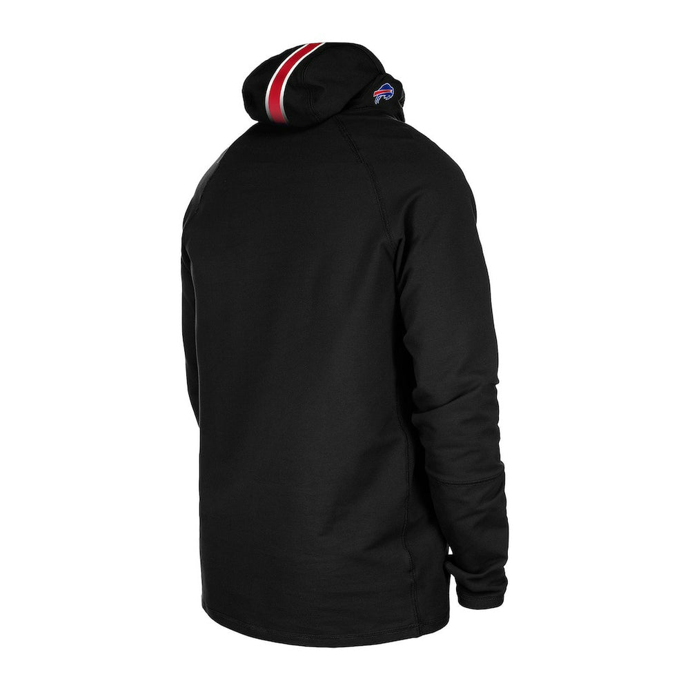 Buffalo Bills New Era Functional Fandom Balaclava Helmet Stripe Tri-Blend Hoodie - Black - NFL