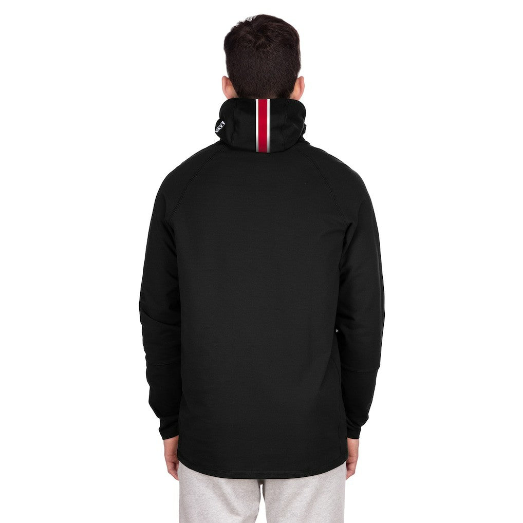 New York Giants New Era Functional Fandom Balaclava Helmet Stripe Tri-Blend Hoodie - Black - NFL