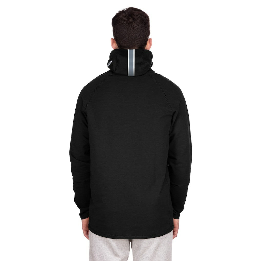 Las Vegas Raiders New Era Functional Fandom Balaclava Helmet Stripe Tri-Blend Hoodie - Black - NFL