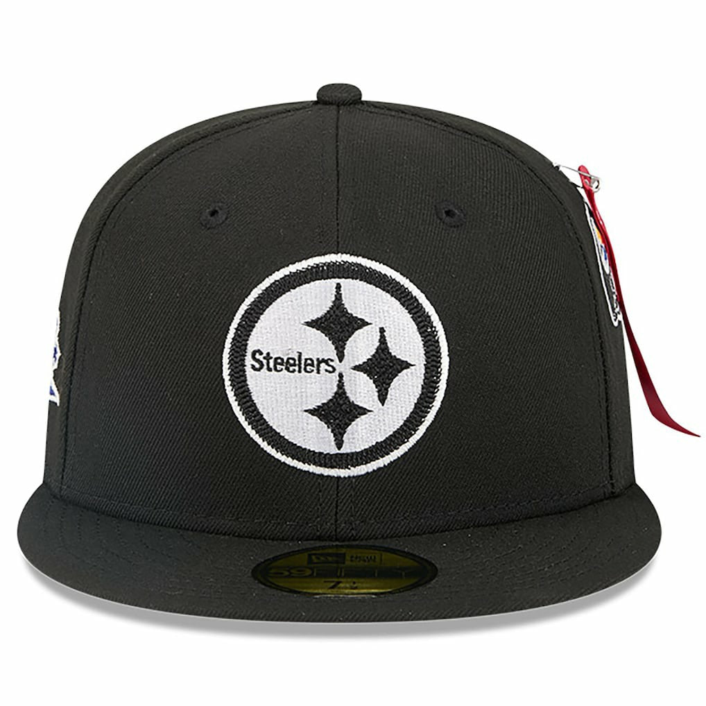 Pittsburgh Steelers New Era x Alpha Industries 59FIFTY Fitted Hat - Black - NFL