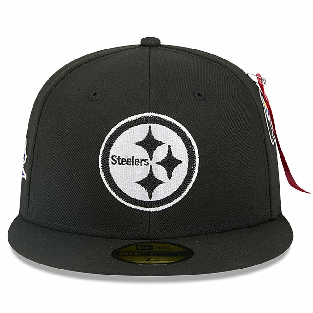 Pittsburgh Steelers New Era x Alpha Industries 59FIFTY Fitted Hat - Black - NFL