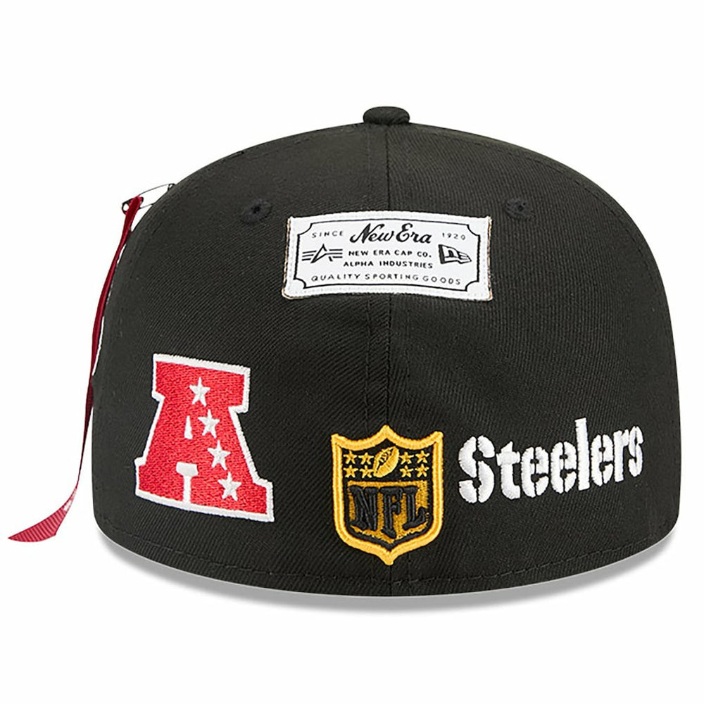 Pittsburgh Steelers New Era x Alpha Industries 59FIFTY Fitted Hat - Black - NFL