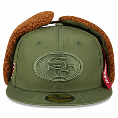 San Francisco 49ers New Era x Alpha Industries Dog Ears 59FIFTY Fitted Hat - Olive - NFL